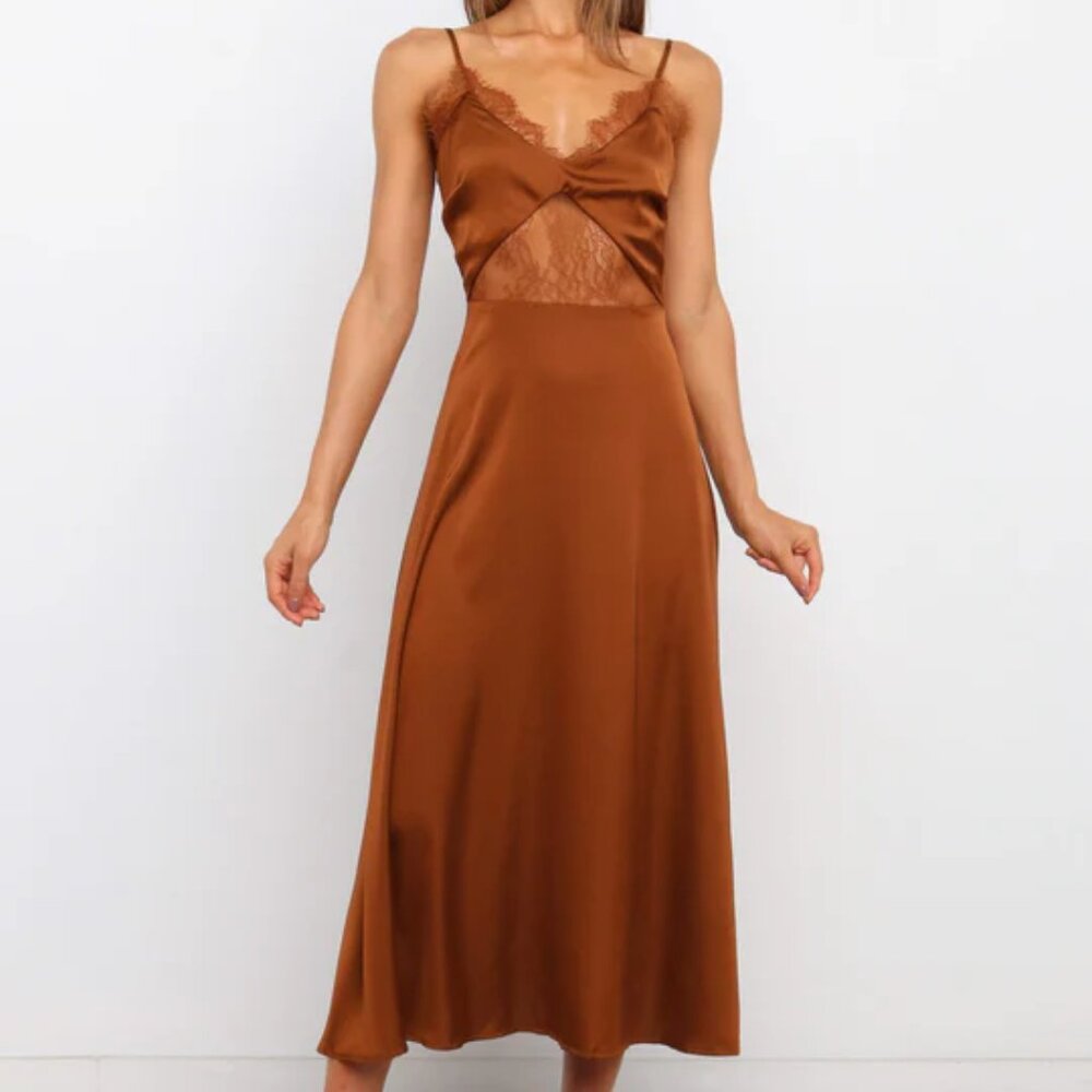 Petal and Pup Ariel Dress - Rust